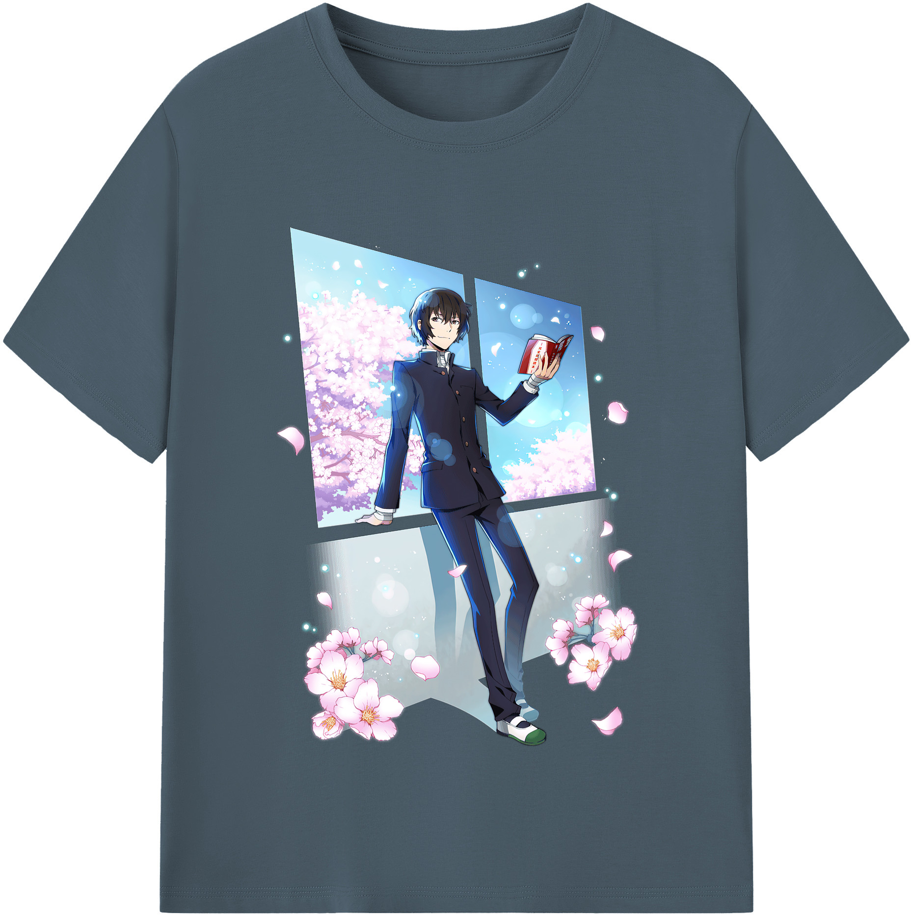 （画像用） 文豪ストレイドッグス Bungo Stray Dogs 綿100％半袖Tシャツ（フロントプリント）